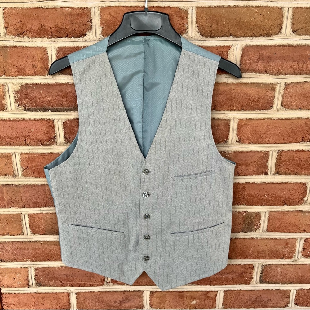 Hand made pinstripe vest. Unisex. Please see measurements